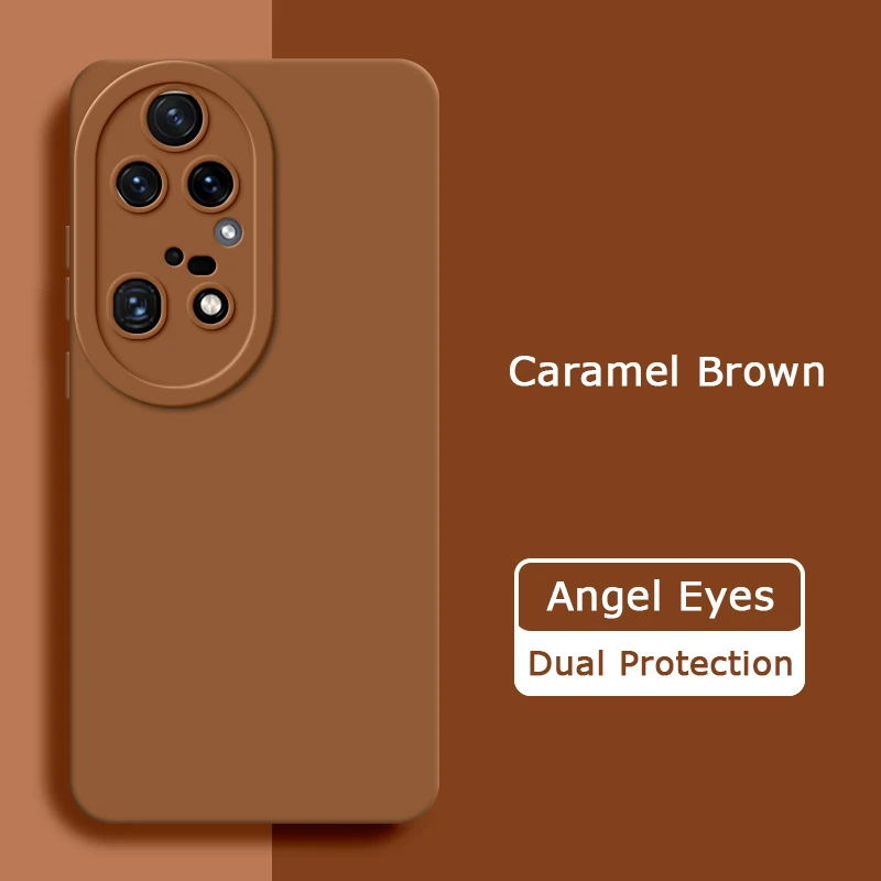 Angel Eyes Square Liquid Silicone Case – Soft Protective Phone Back Cover