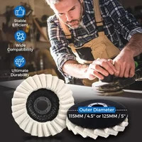 Wool Felt Flap Polishing Disc 2025 New Wool Polishing Wheel Disc Buffing Pad Premium Felt Polishing Pads for Metal, Marble Stone 2