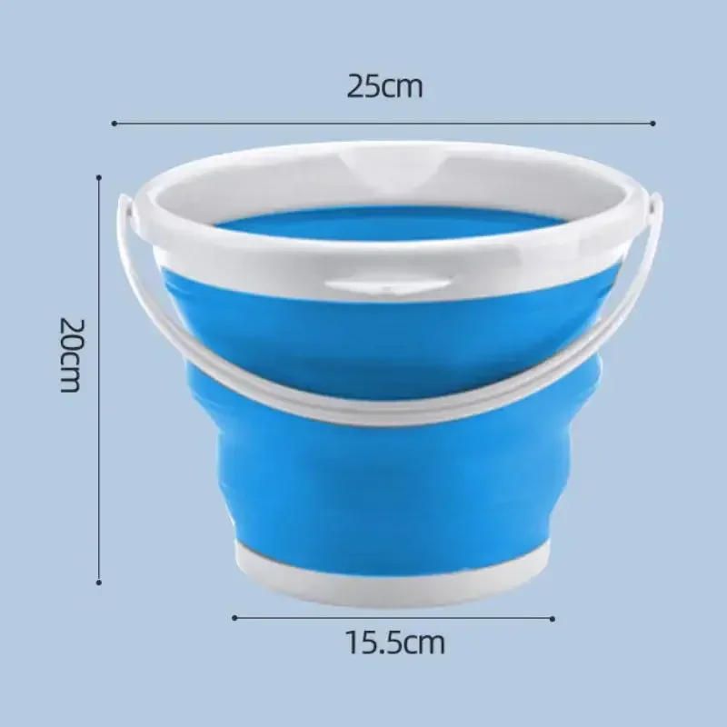 Folding Bucket Water Bucket Car Wash Bucket 5L/10L Portable Folding Collapsible Bucket for Car Washing Fishing Household Travel Outdoor Camping