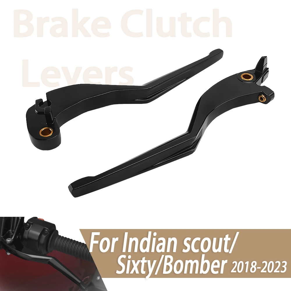 Motorcycle clutch lever cable motorcycle accessories handlebar hand grips brake clutch levers for Indian Scout Sixty Bobber-Black Chrome
