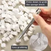 LULAA Nail Art Sponge DIY Gradient Nail Brush 50 Pieces Mini Sponges and Sponge Grabber Nail Art Tools Professional Accessories 3