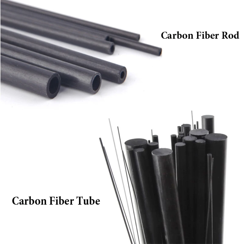 Carbon Fiber Rods 5mm Carbon Fiber Rods 400mm Length Matte Pole 5PCS 