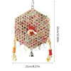Hanging Small Animal Chew Toy for Bird Parrots Chewing Toy Rattan Shredded Paper for Chewing Teeth Grinding 6
