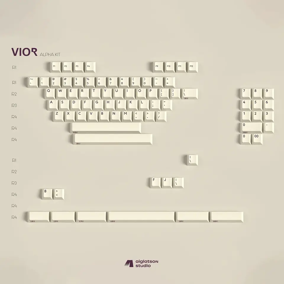 Child Kit] PBTfans Vior For MX-style Mechanical Keyboard ABS 