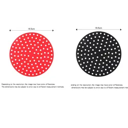 Silicone Non - Stick Baking and Grilling Mat (Round 19.5cm 2pcs)
