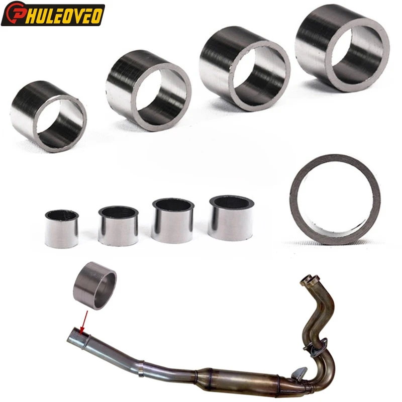 Universal ID:22 29 30 32 35 38 43 45 50 51 55mm Motorcycle Exhaust Muffler Link Pipe Gasket Seal Ring for Ninja400 MT07 R25 Etc.