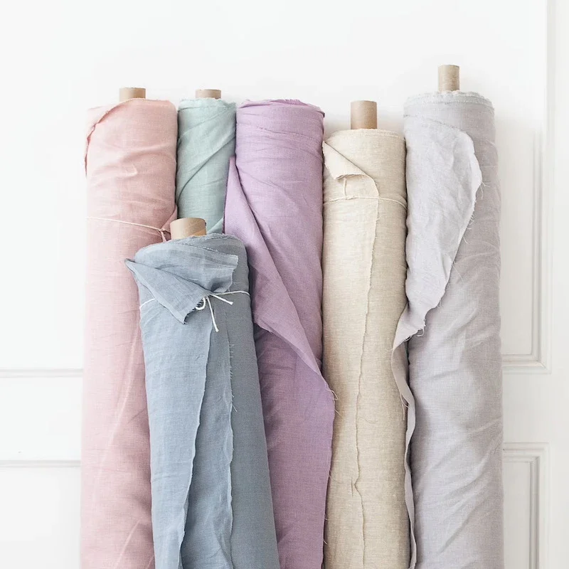 SimpleOpulence100LinenFabricSewingClothFabricForDIYHandmade