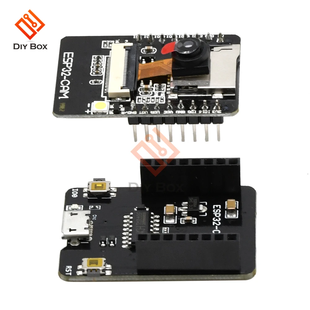 ESP32-CAM-MB WIFI Bluetooth Development Board OV2640 Camera Module MICRO USB interface CH340G USB to serial port auto download