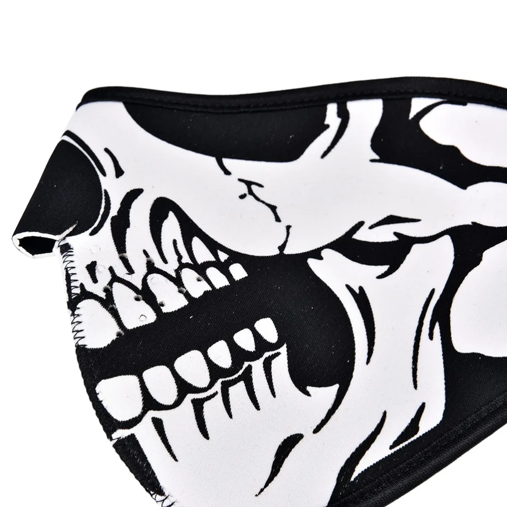 3 Styles High Quality Skull Neoprene Half Face Mouth Mask Ski Snowboard Motorcycle Biker Sport Protection 1PC 6