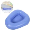 Household Inflatable Bedpan Elderly Patients Care Anti Bedsore Air Cushion Potty Blue(Blue ) 2