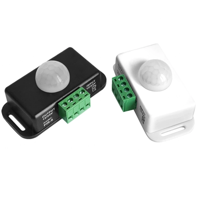 

2024 New DC 12V-24V Body Infrared PIR Motion Sensor Switch for LED Light Strip Automatic Infrared PIR Motion Sensor Timer Switch