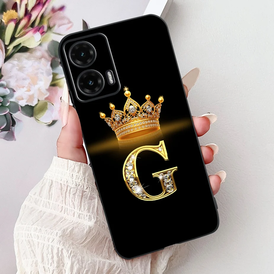 Luxury Crown Letters Soft TPU Phone Case Cover