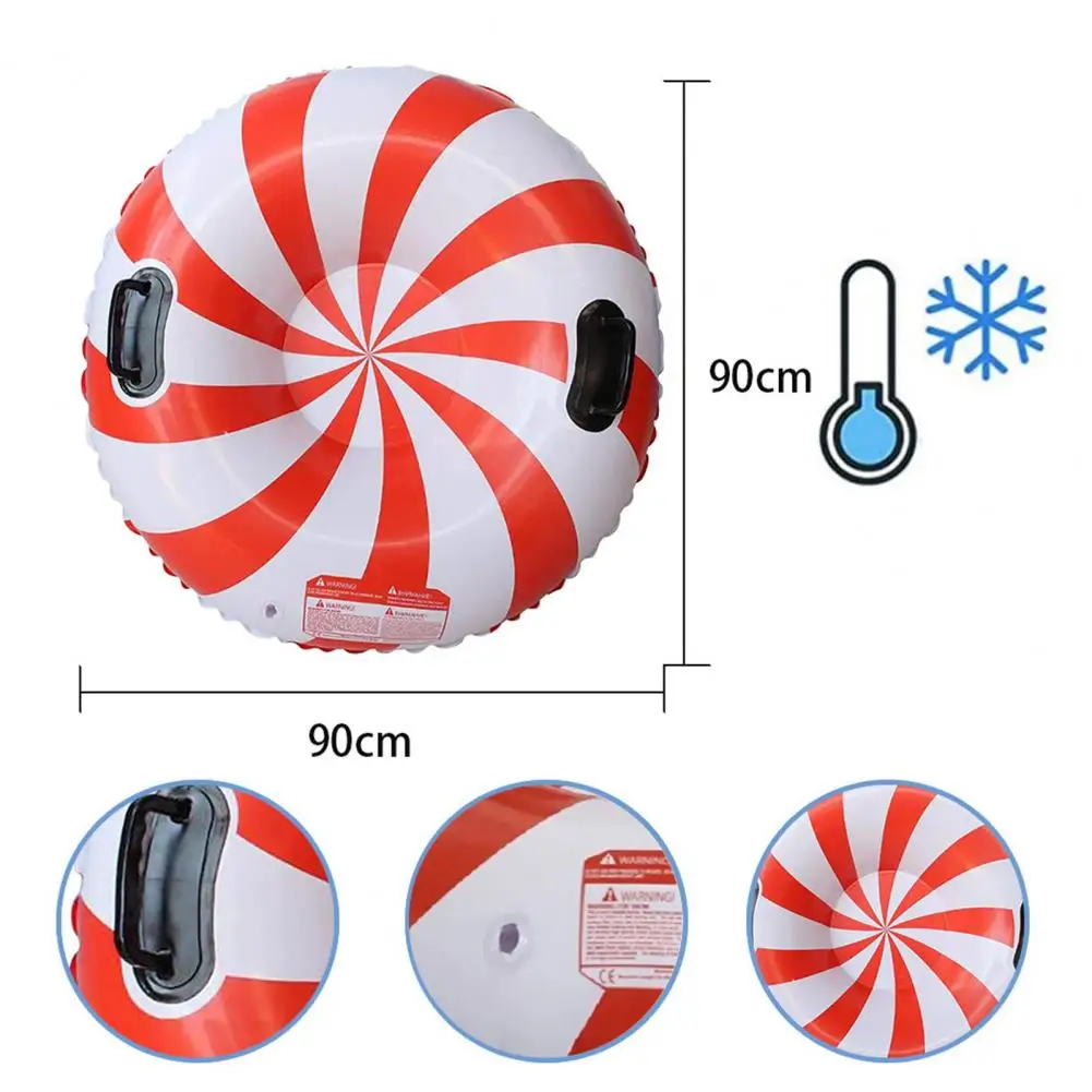 Snow Tube Inflatable Snow Sledding Tubes For Kids Adults Thickened Heavy Duty Sleds With Handles Winter Outdoor Sports Toys