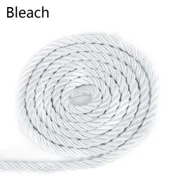 Luxurious 5mm Twisted Satin Rope for Elegant DIY Crafts & Decorative Packaging (Bleach)