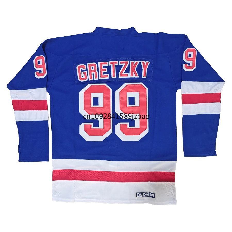 Ice Hockey Jerseys Wayne Gretzky Jersey American New York Retro Ice Hockey Jerseys 11 Mark Messier Jersey All Stitched Sport Sweater Us Mens M-3XL