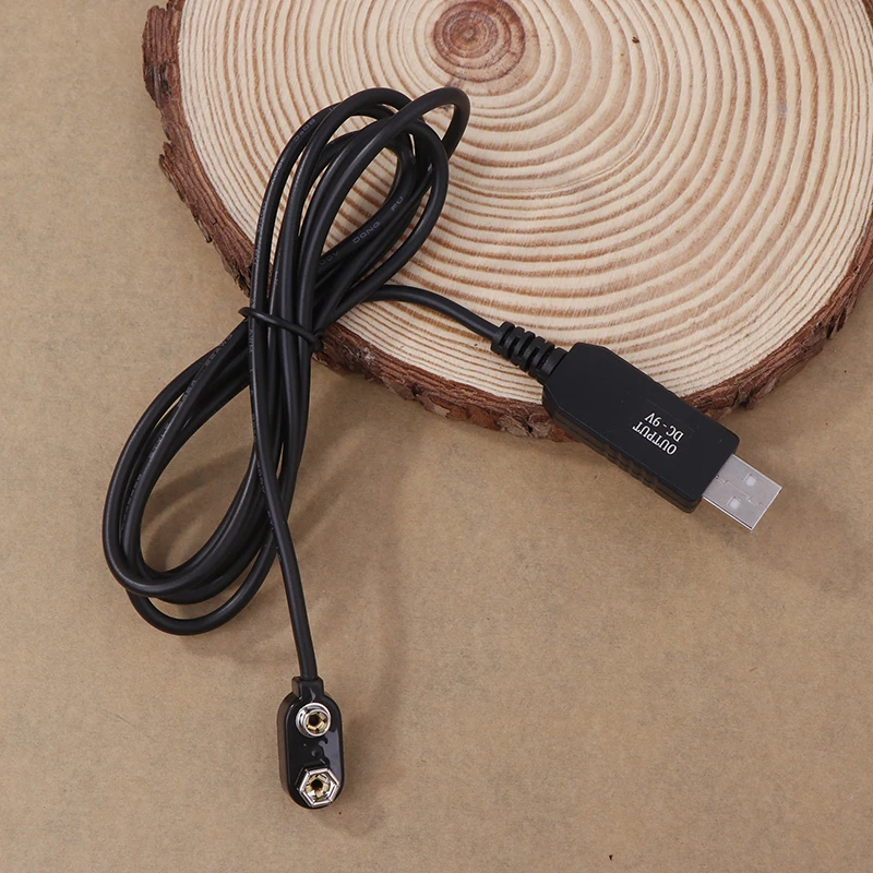 1PC 9V 배터리 제거기 USB 케이블 9V 변환기 멀티미터 마이크 장난감 원격 제어용 전원 레귤레이터 라인 DropShipping