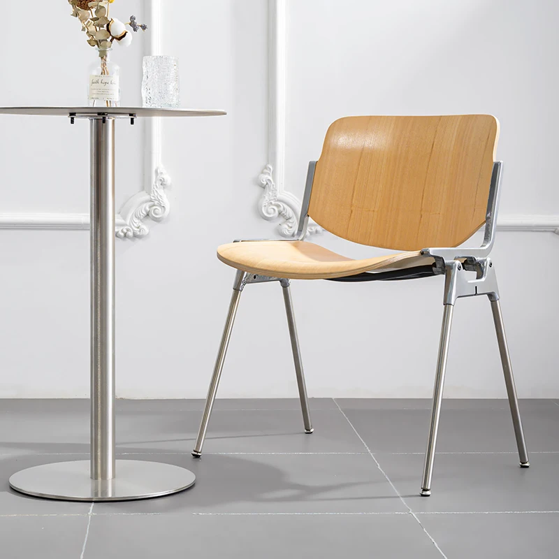 Minimalist Modern Restaurant Chair Metal Stackable Ultralight Bedroom Restaurant Chairs Fancy Chaises Salle Manger Furnitures