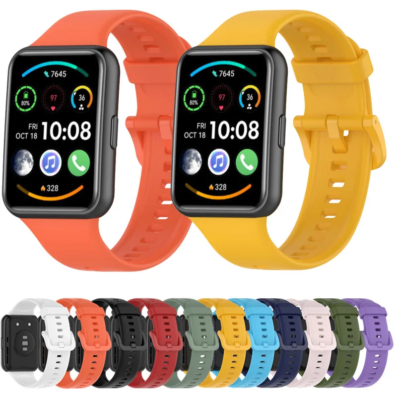 

Silicone Band For Huawei Watch FIT 2 Strap Smartwatch Accessorie Replacement Wrist Bracelet For Huawei Watch fit2 correa Strap
