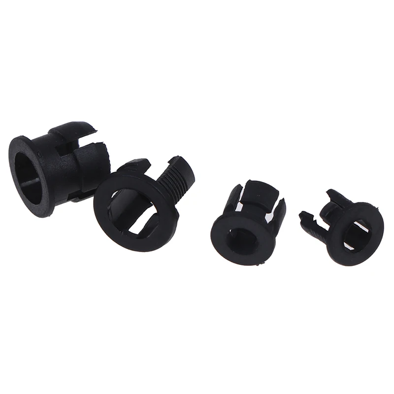 50pcs Black Plastic 3mm 5mm Lamp LED Diode Holder Clip Bezel Socket Mount