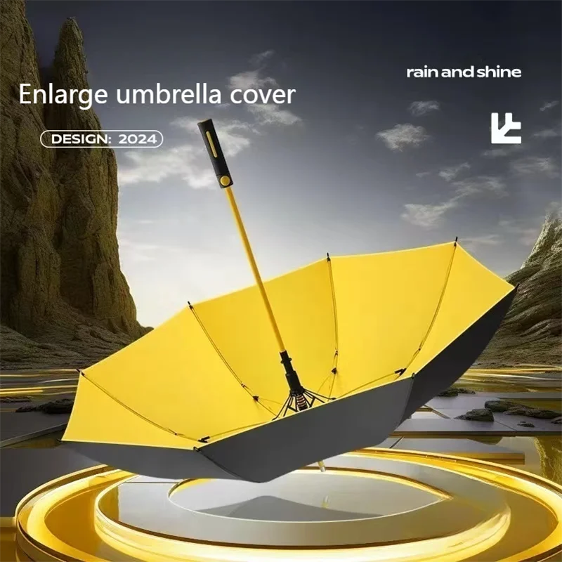 Full Fiber Golf Umbrella Double Layer Extra Large Double MEN Business Long Handle Umbrella Car Straight