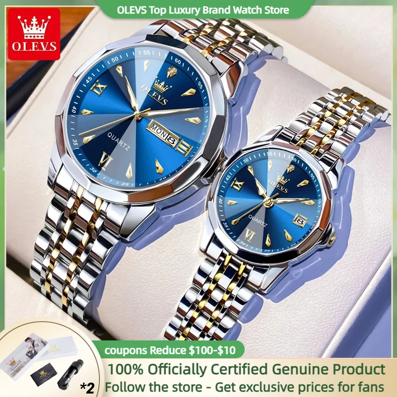 OLEVS Quartz Fashion Couple Watches