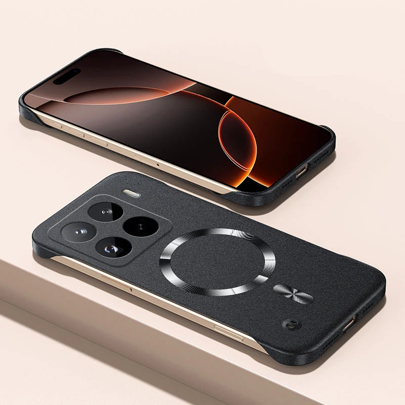 Magnetic Frameless Sand Rock Matte Case - Ultra Thin Hard Cover