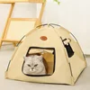 The New Three-color Tent Nest With Its Own Door Curtain Four Seasons General Ventilation Without Flavor Closed Warm Pet Nest 1