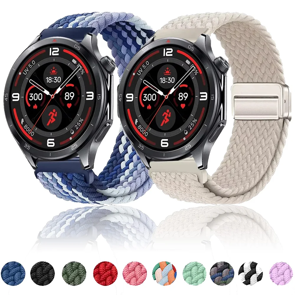 Braided Sport Nylon Strap, 22mm - Durable & Stylish Watchband Bracelet