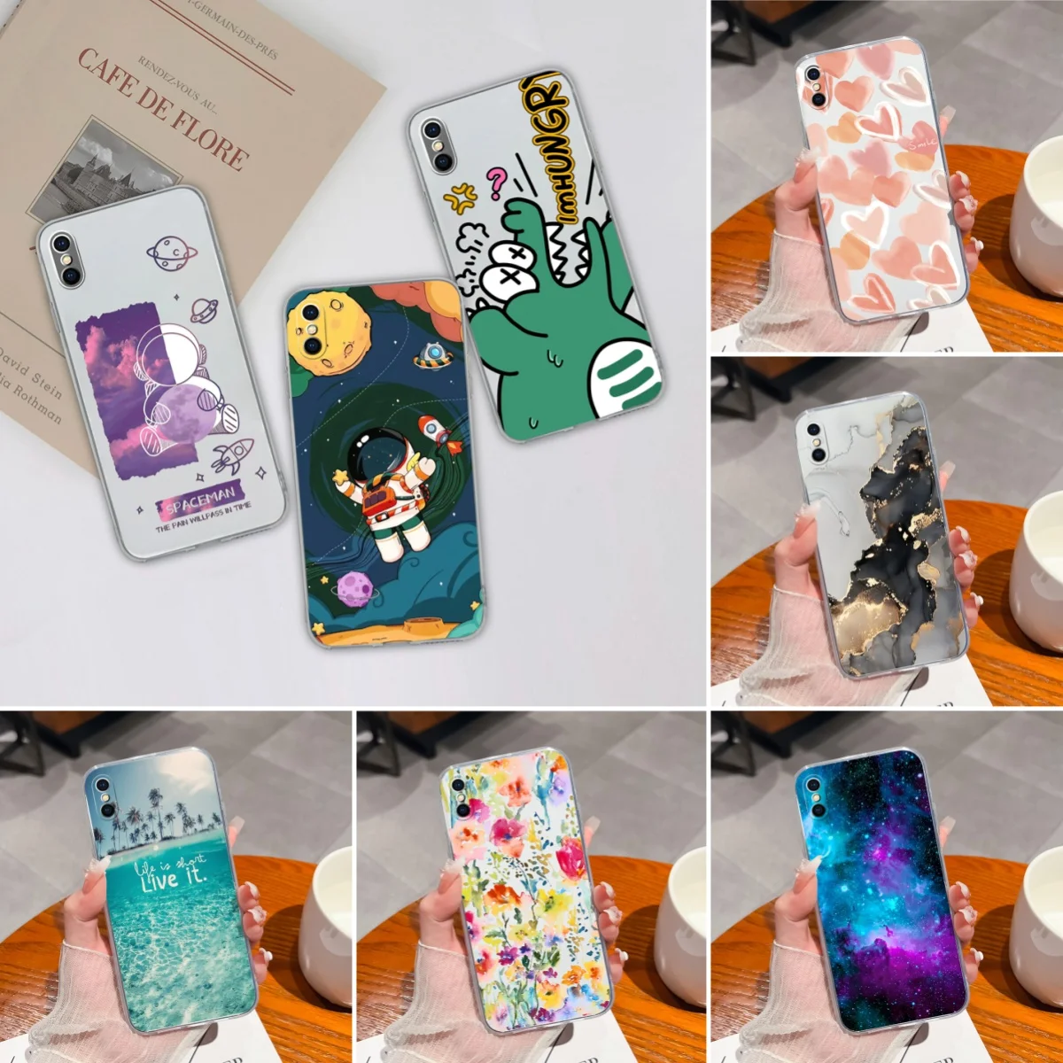 Custodia Per Apple Iphone X Xr Xs Max Cover Trasparente Per Telefono Creativo Soft Slim Paraurti In Silicone Per Iphonex Iphonexr Iphonexs Xsmax Funda