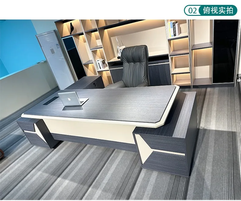 Description Picture 6 of itemExecutive Reception Desk Drawers Standing Luxury Makeup Modern Office Desk Storage Filing Mesa De Escritorio Desk Accessories