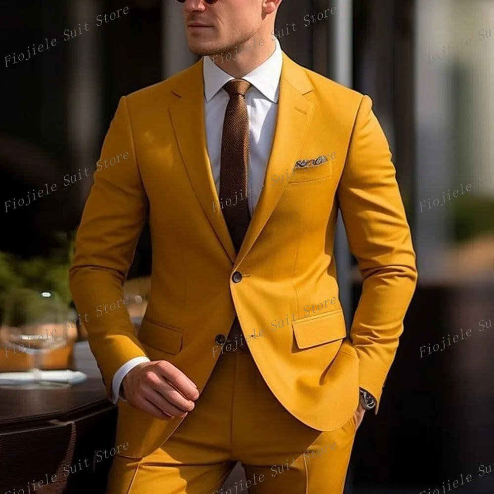 Jackets & Blazers Yellow Men 3 Piece Suit, Linen at Rs 1700 in New Delhi |  ID: 27066348030