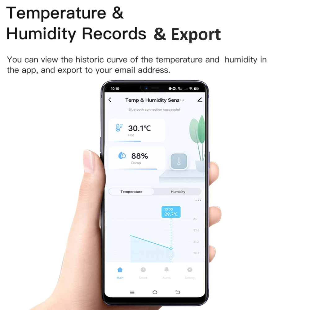 Buy Wholesale China Tuya Smart Life Wireless Digital Lcd Display  Thermometer Home Wifi Temperature Humidity Sensor & Wifi Temperature Humidity  Sensor at USD 18.59