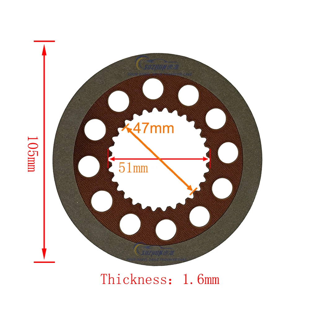 Rear Differential Clutch Friction and Steel Plates For Ford EcoSpor Kuga Tribute EDGE Maverick Lincs Rear Alxe Clutch Repair Kit