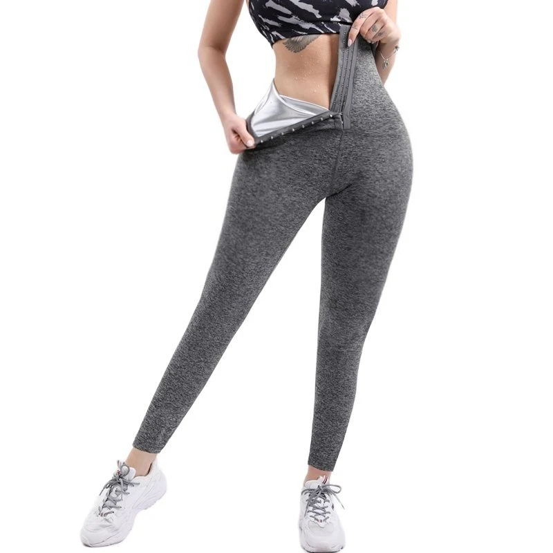 Women's Sauna Slimming Pants Gym Workout Hot Thermo Sweat Sauna Leggings Shapers Waist Trainer Tummy Control Fat Burning Pants waist trainer
