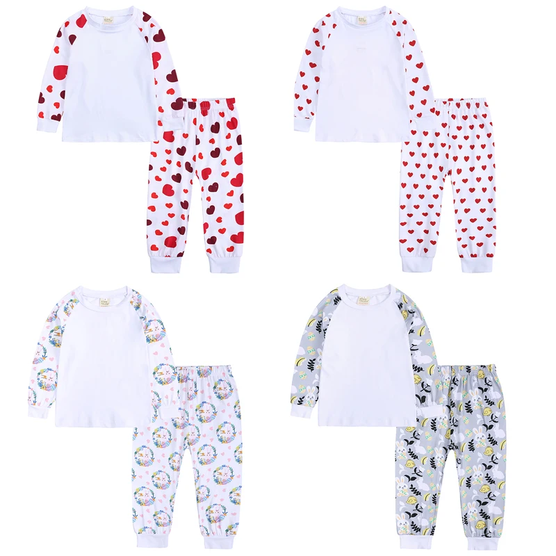 2025 Easter For Kids Clothing Girls Costume Children's Pajamas Sets Tops+Pants Teenager Sleepwear Boys Outfits 6