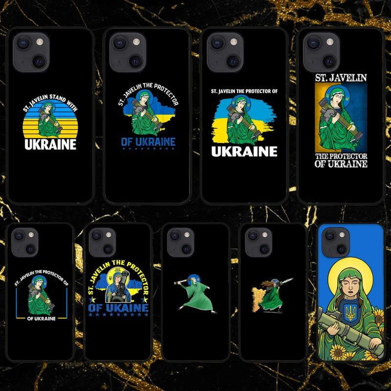 Saint javelin Protector of Ukraine Phone Case For iPhone 11 12 Mini 13 Pro XS Max X 8 7 6s Plus 5 SE XR Shell iphone 12 mini silicone case