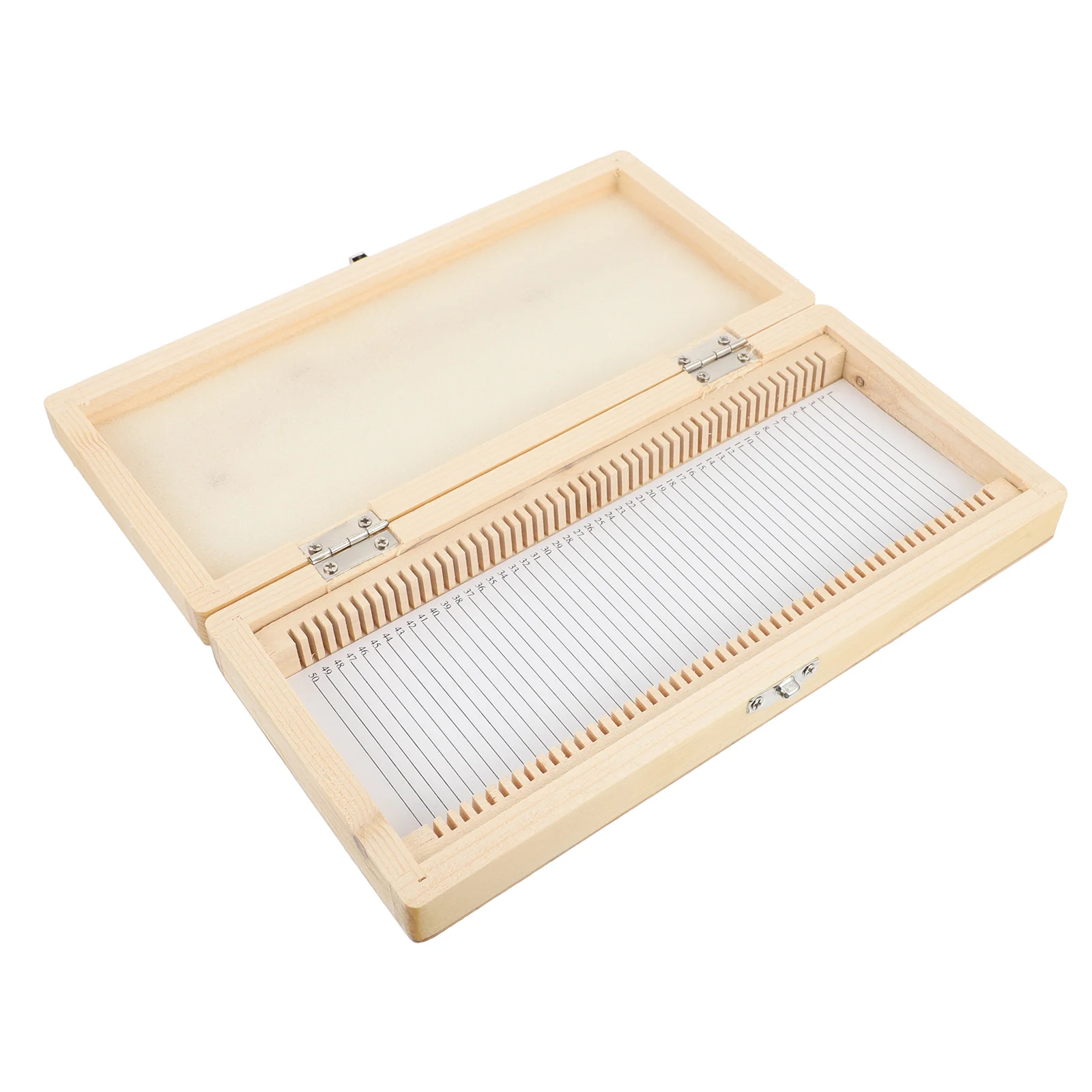 

Microscope Slide Box for 50 Slide Wooden Slide Storage Boxes Natural Wood Specimen Case Numbered Slide Container Detailed