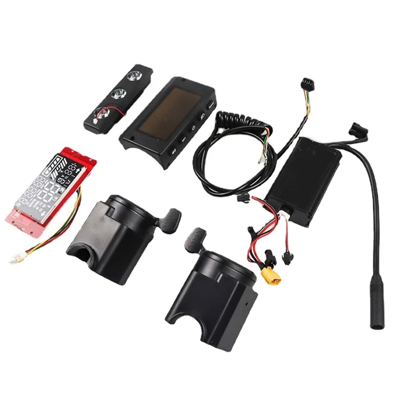

For KUGOO 8 Inch Electric Scooter Dashboard Controller+Motherboard Display+LED Light Handle Kit