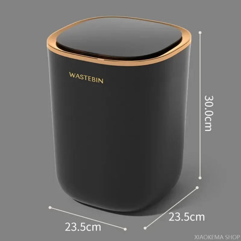 

Home Luxury Wastebasket For Toilet Automatic Kitchen Smart Garbage Sensor Trash Bathroom Can Bucket Bin