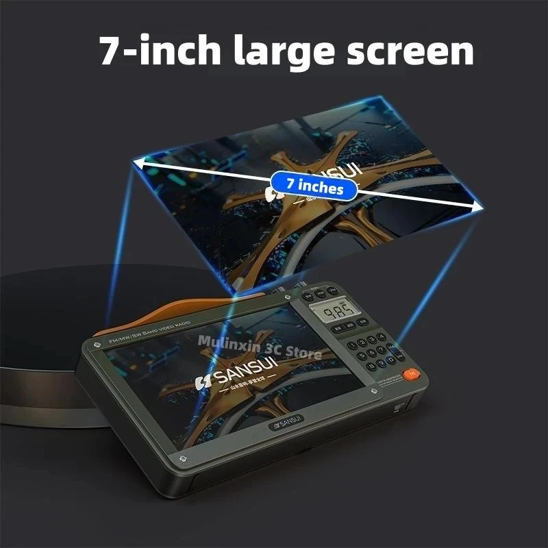 Portable Speaker SANSUI F51/F50 Portable FM Radio Video display radio Wireless Bluetooth Speakers Dual TF Card Slot MP4 Music Player Video E-book Audio Speakers