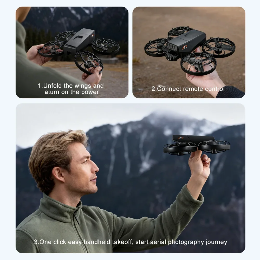 Aerial photography drone quadcopter 8K camera GPS FPV foldable follow me mode auto return 5G WiFi RC for adult
