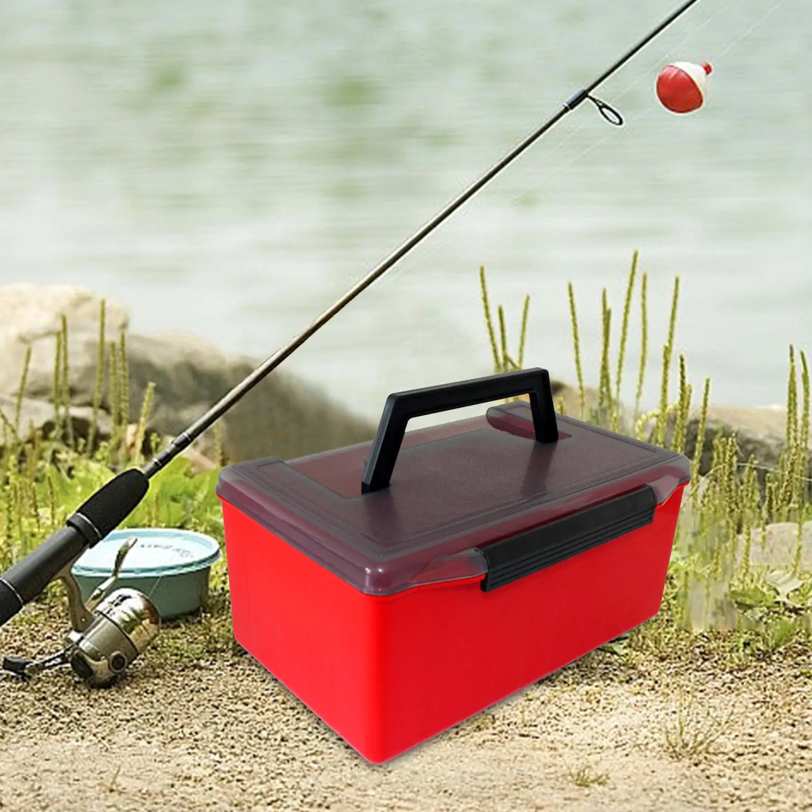 Lure Box Tackle Box Multifunction Multipurpose Organizer Box Fishing Box Storage Box for Freshwater Saltwater Fishing Lures