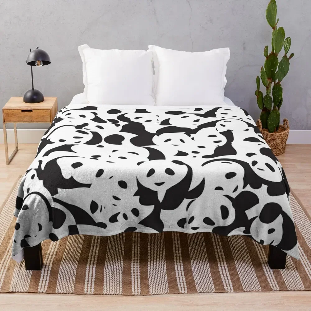 

Panda Panda seamless pattern Throw Blanket Decorative Beds Cute Plaid Blankets