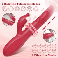 Leistungsstarke Kaninchen Vibrator Für Frauen G-punkt Teleskop Rotierenden Klitoris Vagina Stimulator Weibliche Masturbator Für Erwachsene Sexy Spielzeug 2