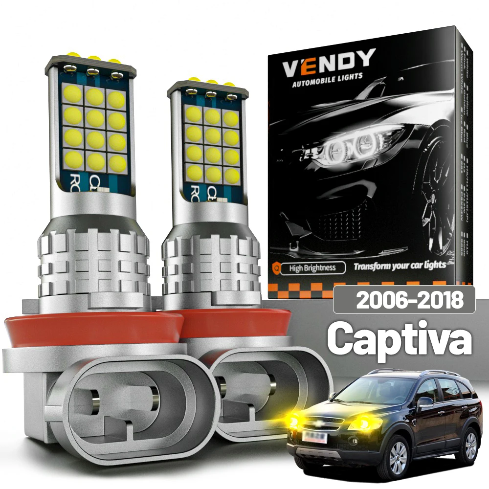 2개 LED 안개등 쉐보레 캡티바 2006-2018 2007 2008 2009 2010 2011 2..