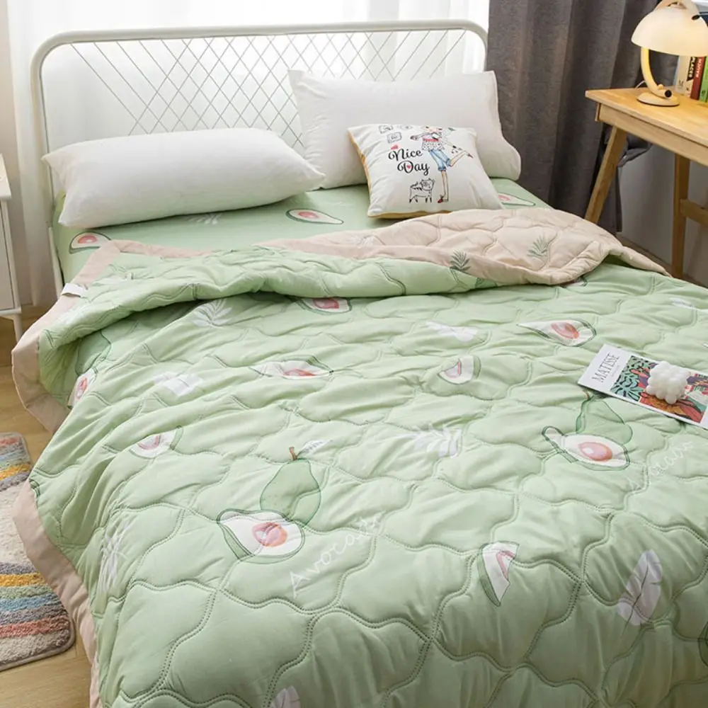 

Washable Comforter Bedroom Bedding Cover 150x200CM Printed Thin Wadding Blanket Soft Comfortable Summer Quilt