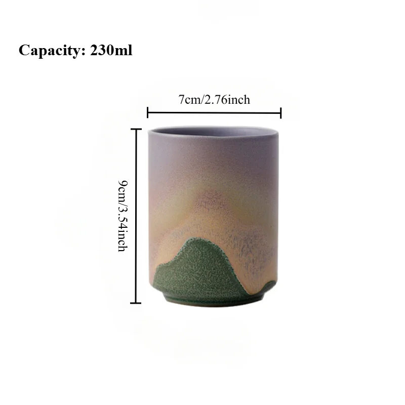 Japanese kiln ceramic master cup Kung Fu tea set, rough pottery handmade tea cup, tea tasting cup, coffee/water cup