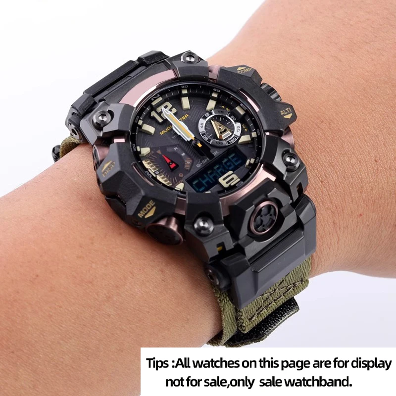 Enhanced Nylon Men's Watch Strap with Soft Breathable Adjustable Design