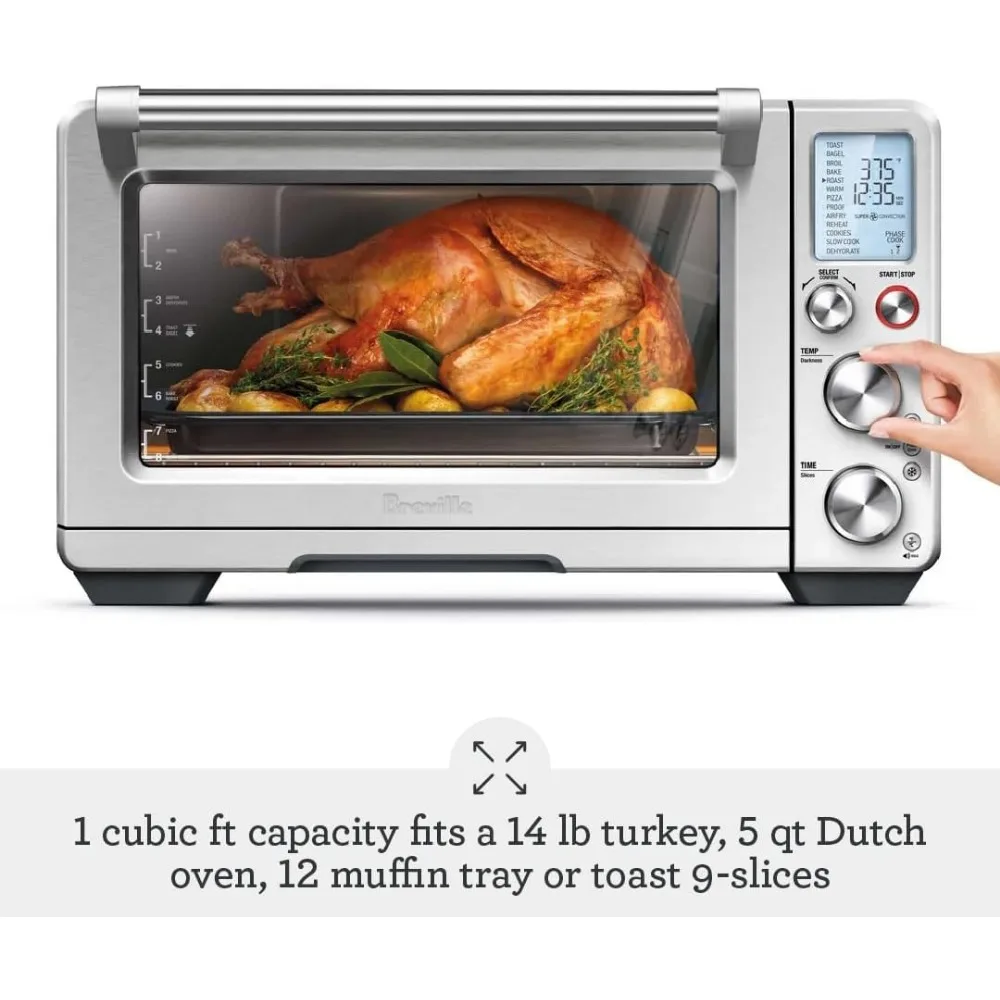 the Smart Oven® Air Fryer Pro, Convection Countertop Oven, Air Fryer Toaster Oven Combo, BOV900BSS 3