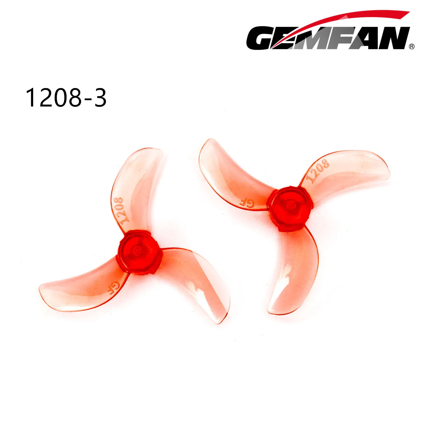 Lot de 4 hélices 1209-4 disposées en étoile, prêtes à être installées sur un drone FPV micro.